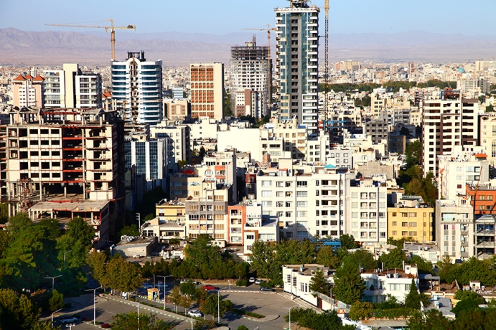 منظر شهری از فراز کوهسنگی مشهد،جاذبه های تاریخی فرهنگی شهر مشهد،جاهای دیدنی مشهد
